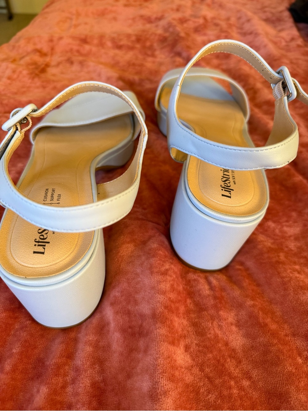 LifeStride Rhythmn Platform Heel - Light Blue - size 10 -LIKE NEW - Picture 6 of 8